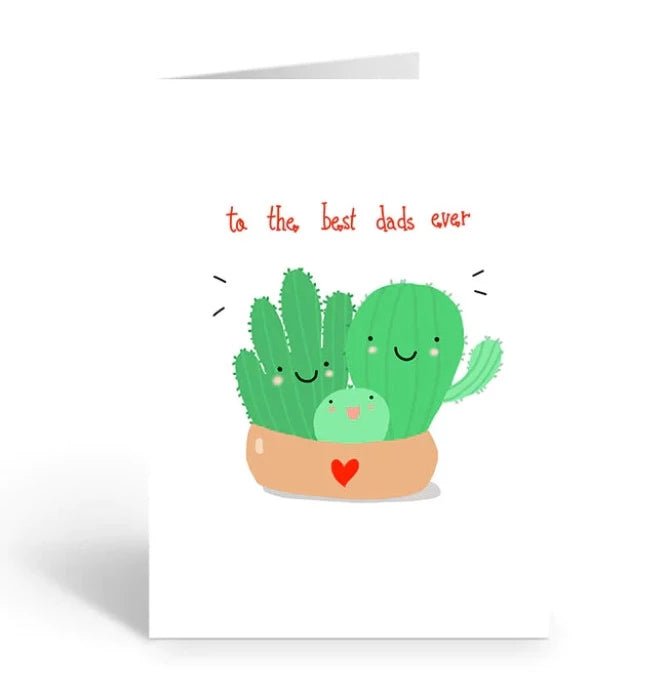 Best Dads Ever Greeting Card - Queer Book Bar - Two Brides Presents