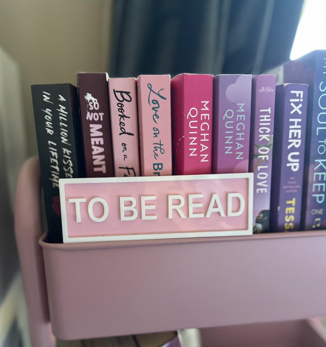 Bookshelf Street Sign - TBR - Queer Book Bar - xtinascraftcorner