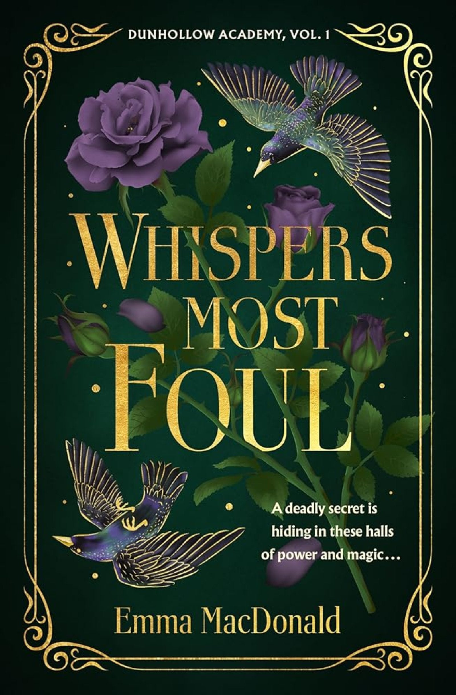 Book cover image: Whispers Most Foul by Emma MacDonald