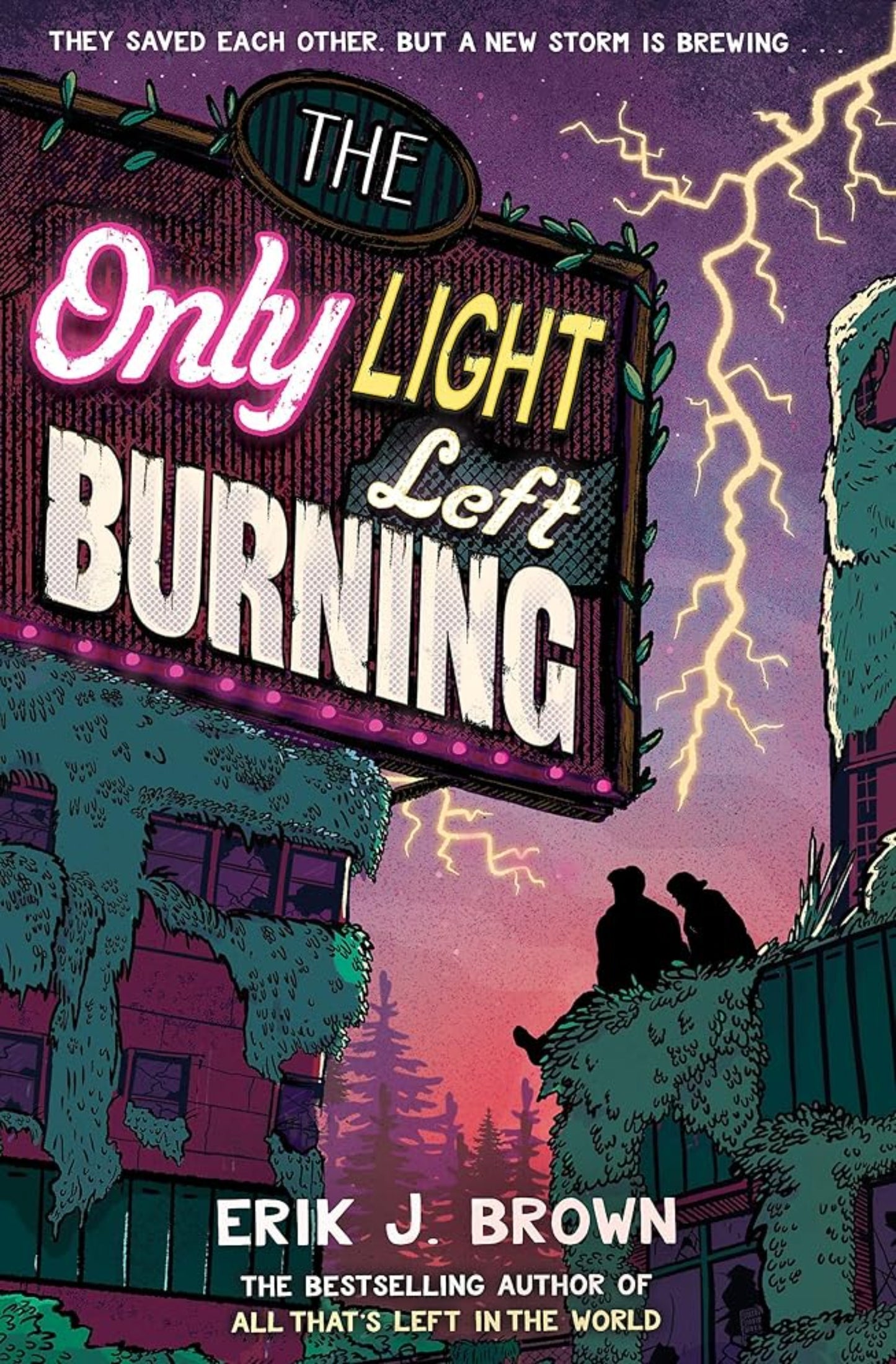 Book cover image: The Only Light Left Burning by Erik J. Brown