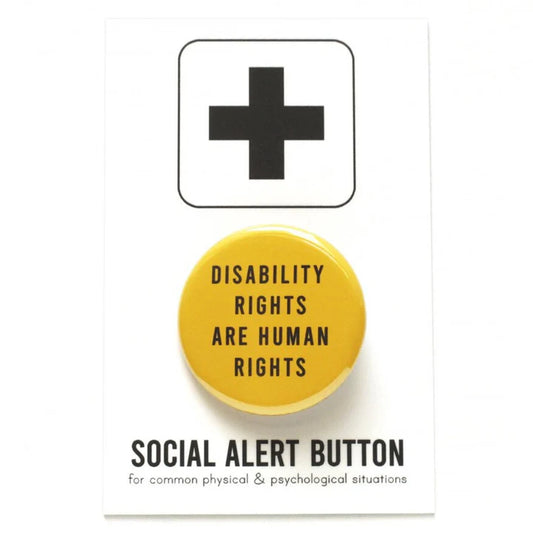 Disability Rights Are Human Rights Pinback Button