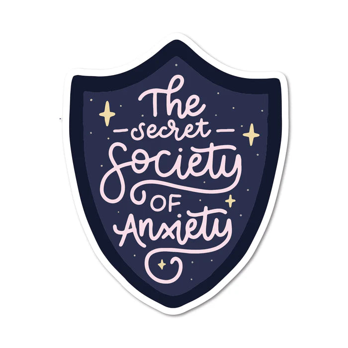 The Secret Society of Anxiety Enamel Keychain