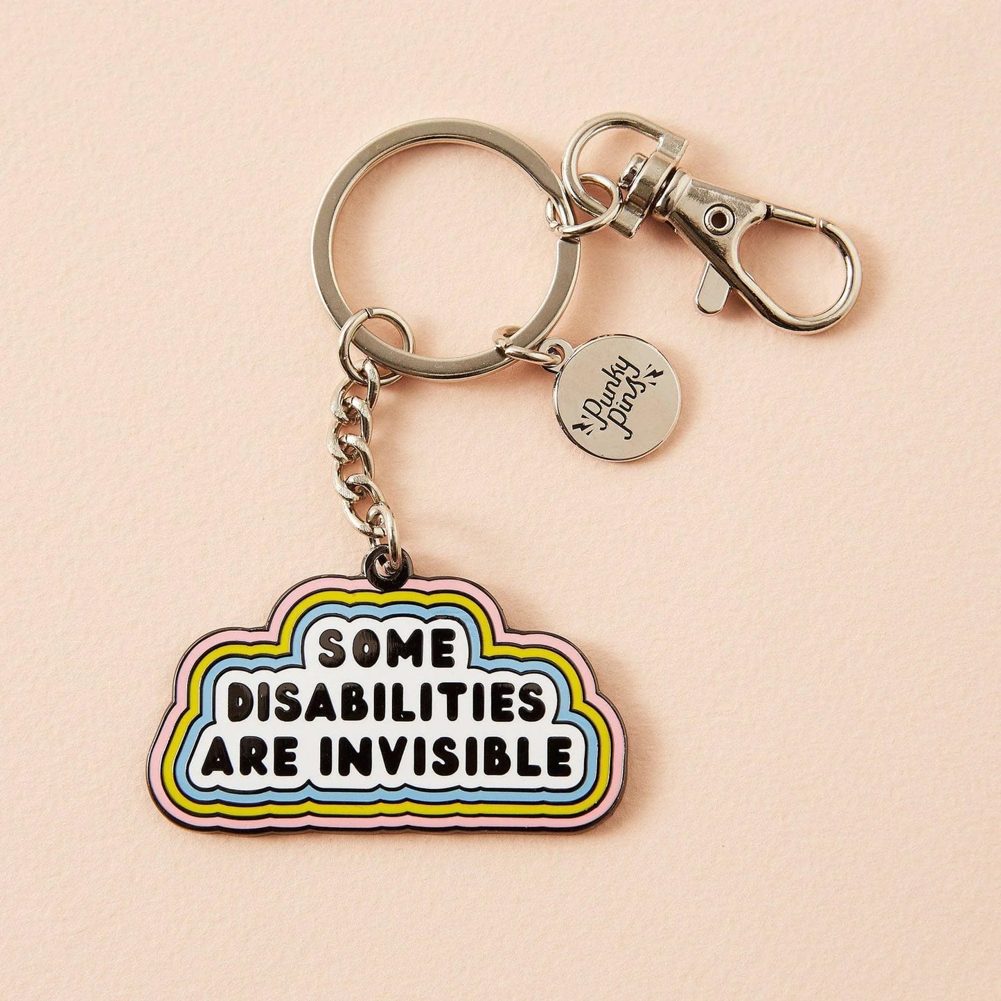 Some Disabilities Are Invisible Hard Enamel Keyring